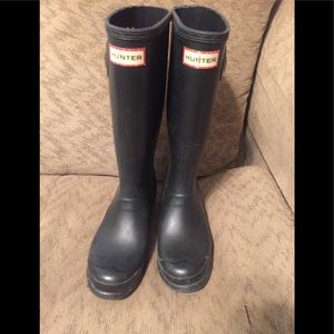 Children’s Black Hunter boots 4B/5G